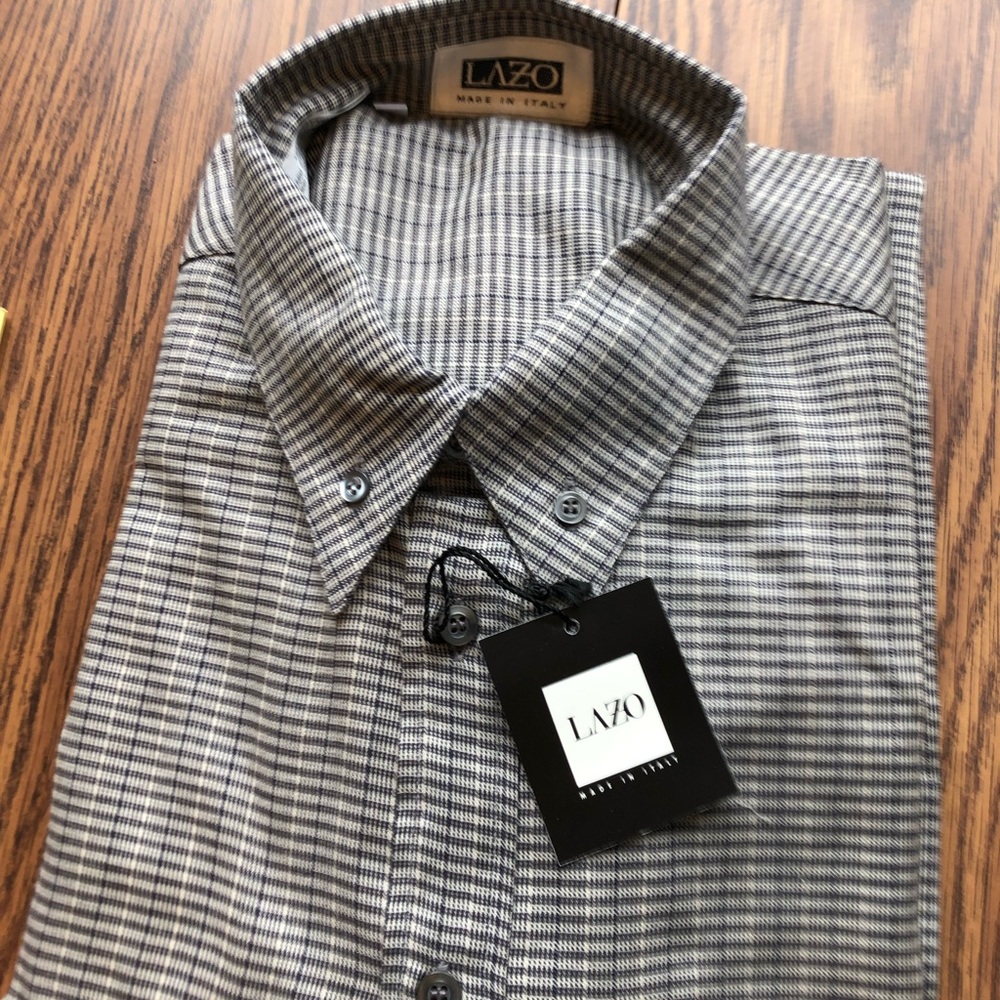 NWT Lazo Italian mens dress shirt vintage